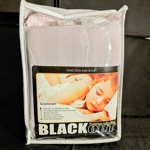 Black Out Premium Collection Pink Curtains 2 Pannels 52"W X 84"L